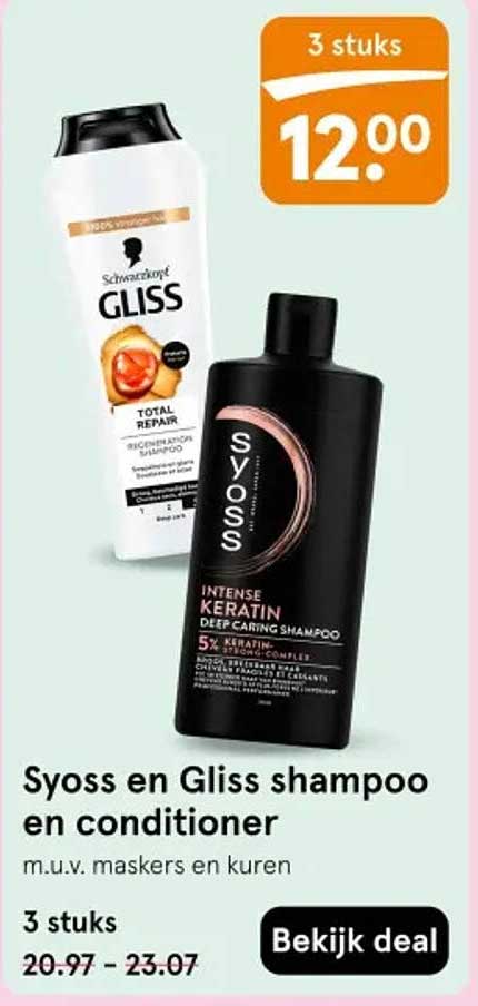 Syoss en Gliss shampoo en conditioner