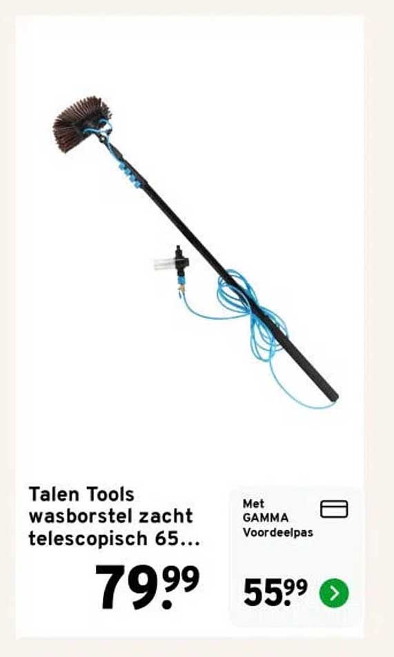 Talen Tools wasborstel zacht telescopisch 65...