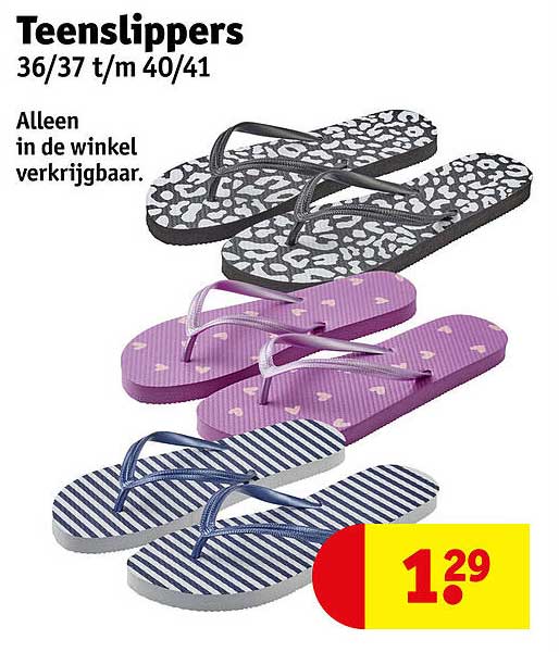 Teenslippers 36/37 t/m 40/41