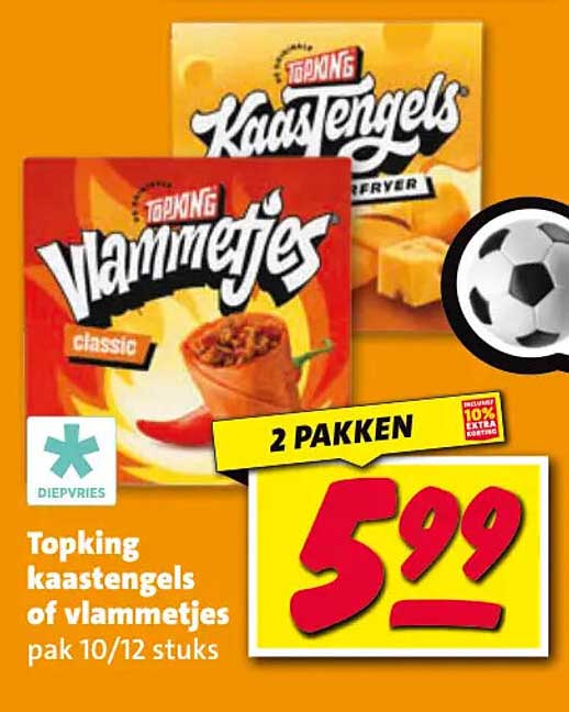 Topking kaastengels of vlammetjes pak 10/12 stuks 2 pakken