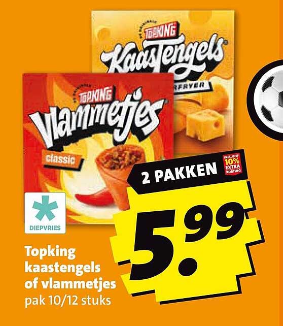 Topking kaastengels of vlammetjes pak 10/12 stuks 2 pakken