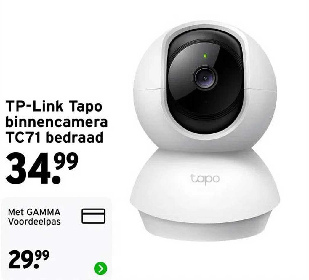TP-Link Tapo binnencamera TC71 bedraad
