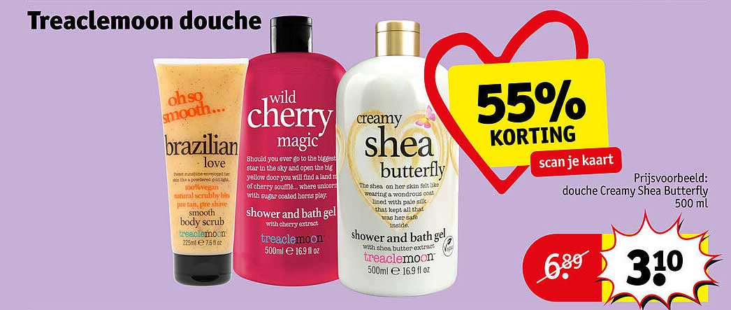 Treaclemoon douche 55% KORTING