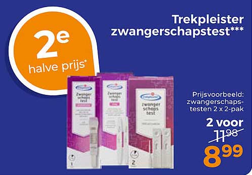 Trekpleister zwangerschapstest*** 2e halve prijs