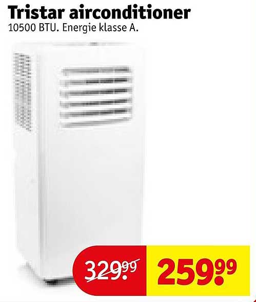Tristar airconditioner 10500 BTU. Energie klasse A.