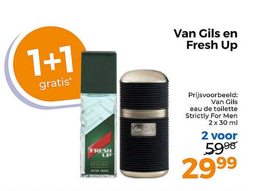 Van Gils en Fresh Up 1+1 gratis