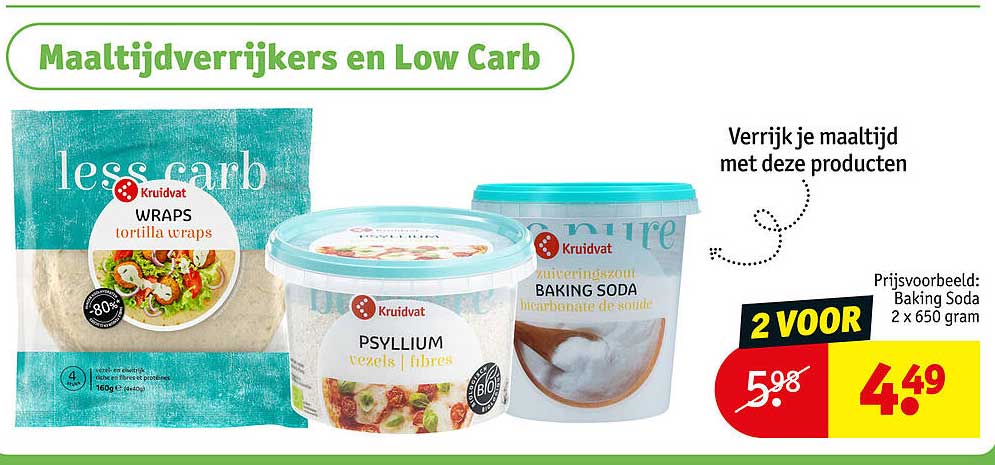 Verrijk je maaltijd met deze producten 2 voor