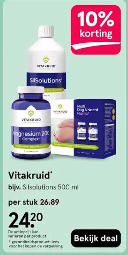 Vitakruid* 10% korting