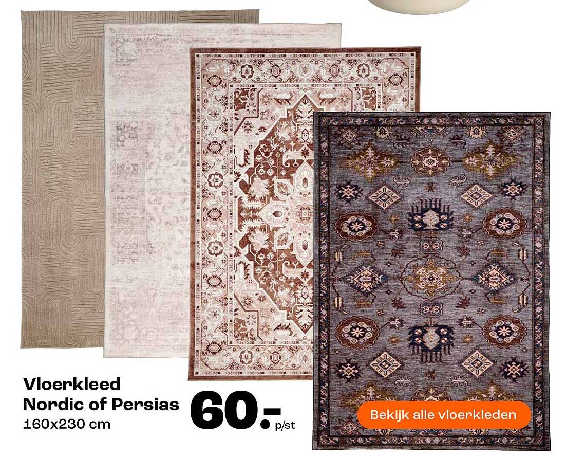 Vloerkleed Nordic of Persias 160x230 cm