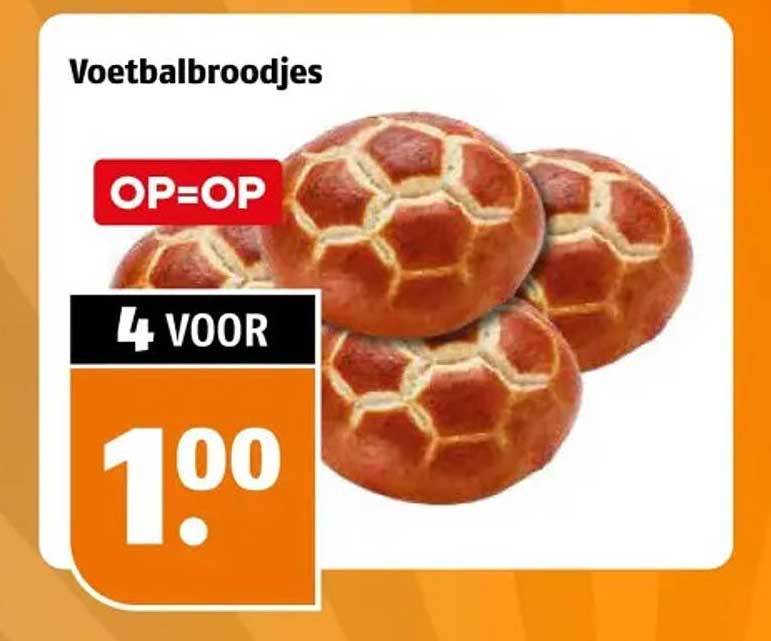 Voetbalbroodjes OP=OP