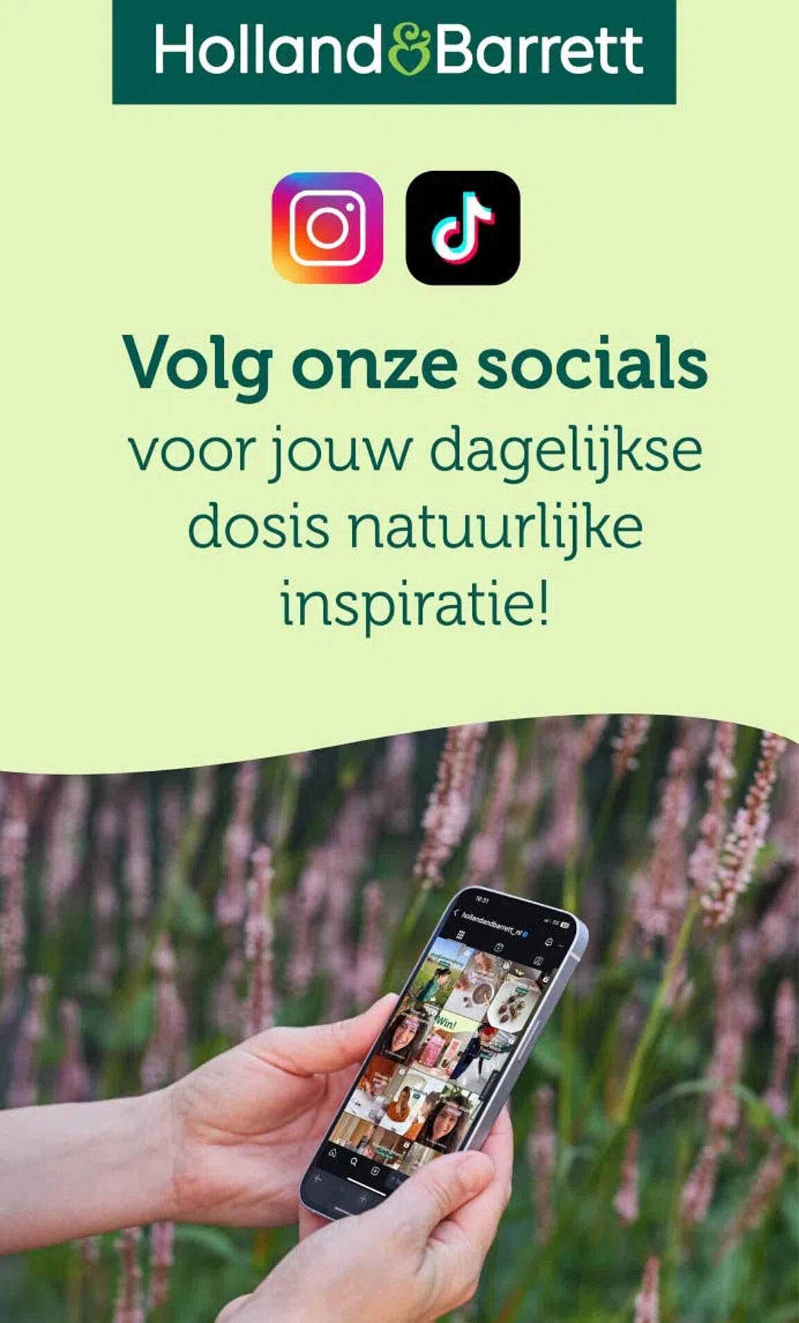 Volg onze socials voor jouw dagelijkse dosis natuurlijke inspiratie!