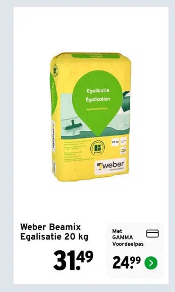 Weber Beamix Egalisatie 20 kg