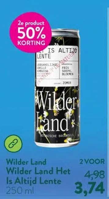 Wilder Land Het Is Altijd Lente 250 ml 2e product 50% korting