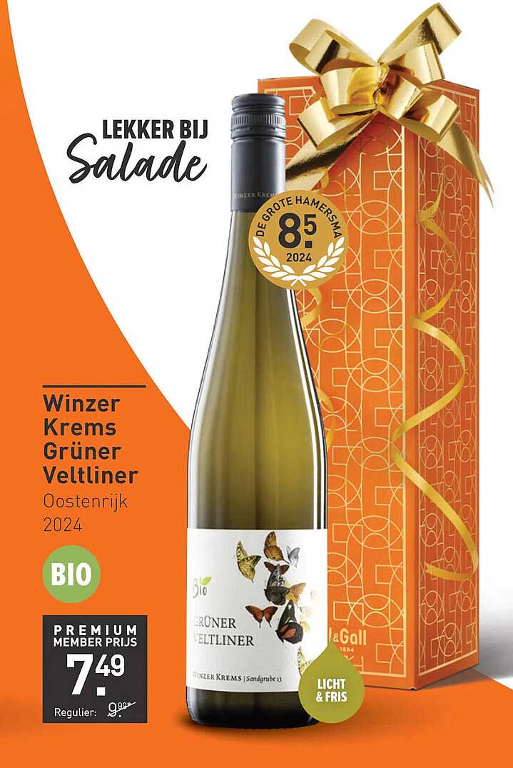 Winzer Krems Grüner Veltliner Oostenrijk 2024 BIO LICHT & FRIS