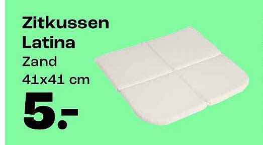 Zitkussen Latina Zand 41x41 cm