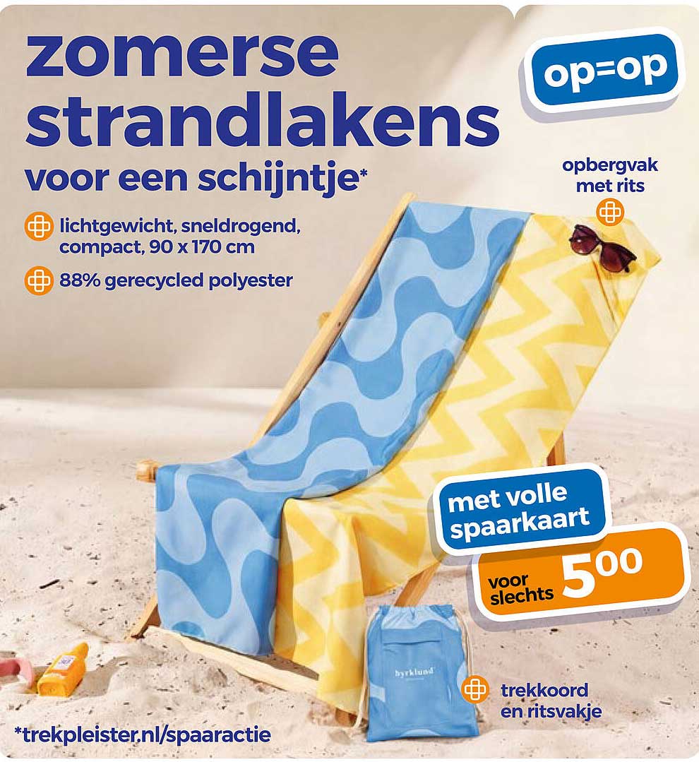 zomerse strandlakens voor een schijntje*