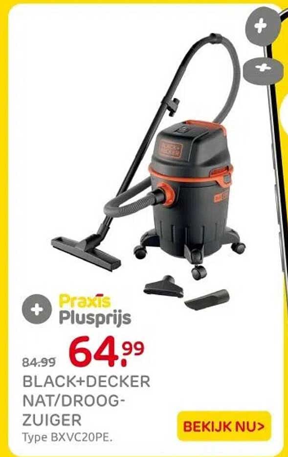 BLACK+DECKER NAT/DROOG-ZUIGER Type BXVC20PE.
