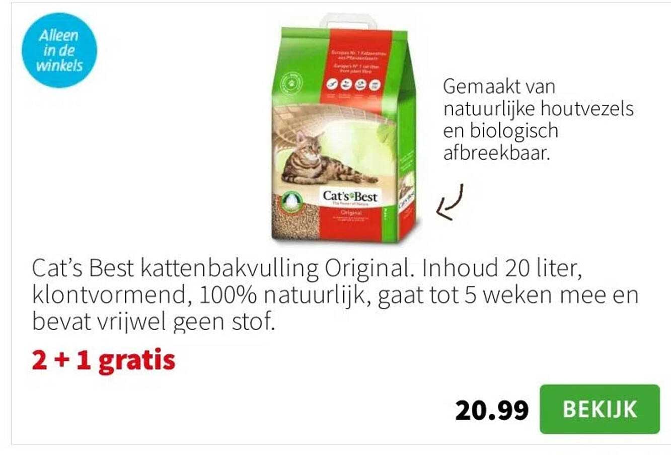 Cat’s Best kattenbakvulling Original