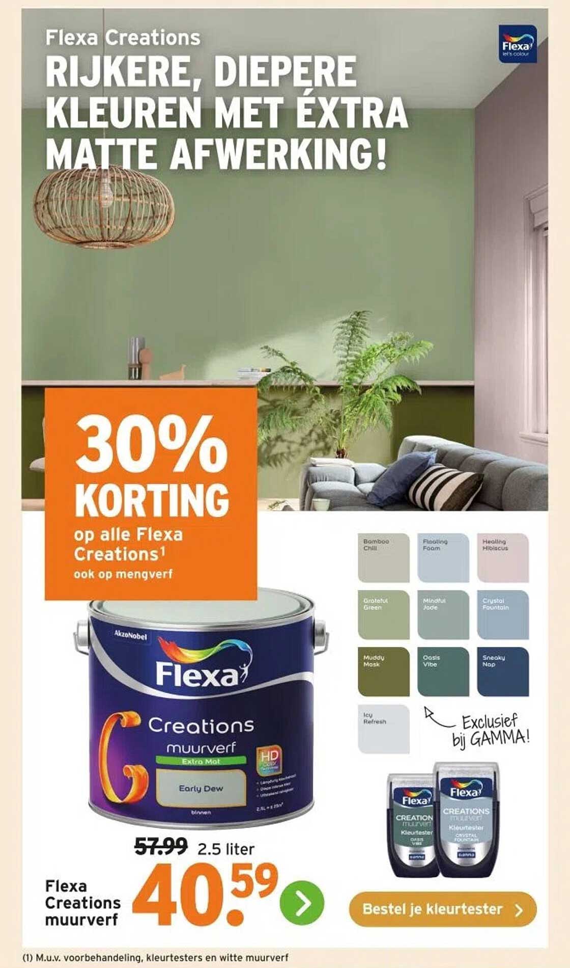 Flexa Creations muurverf 2.5 liter