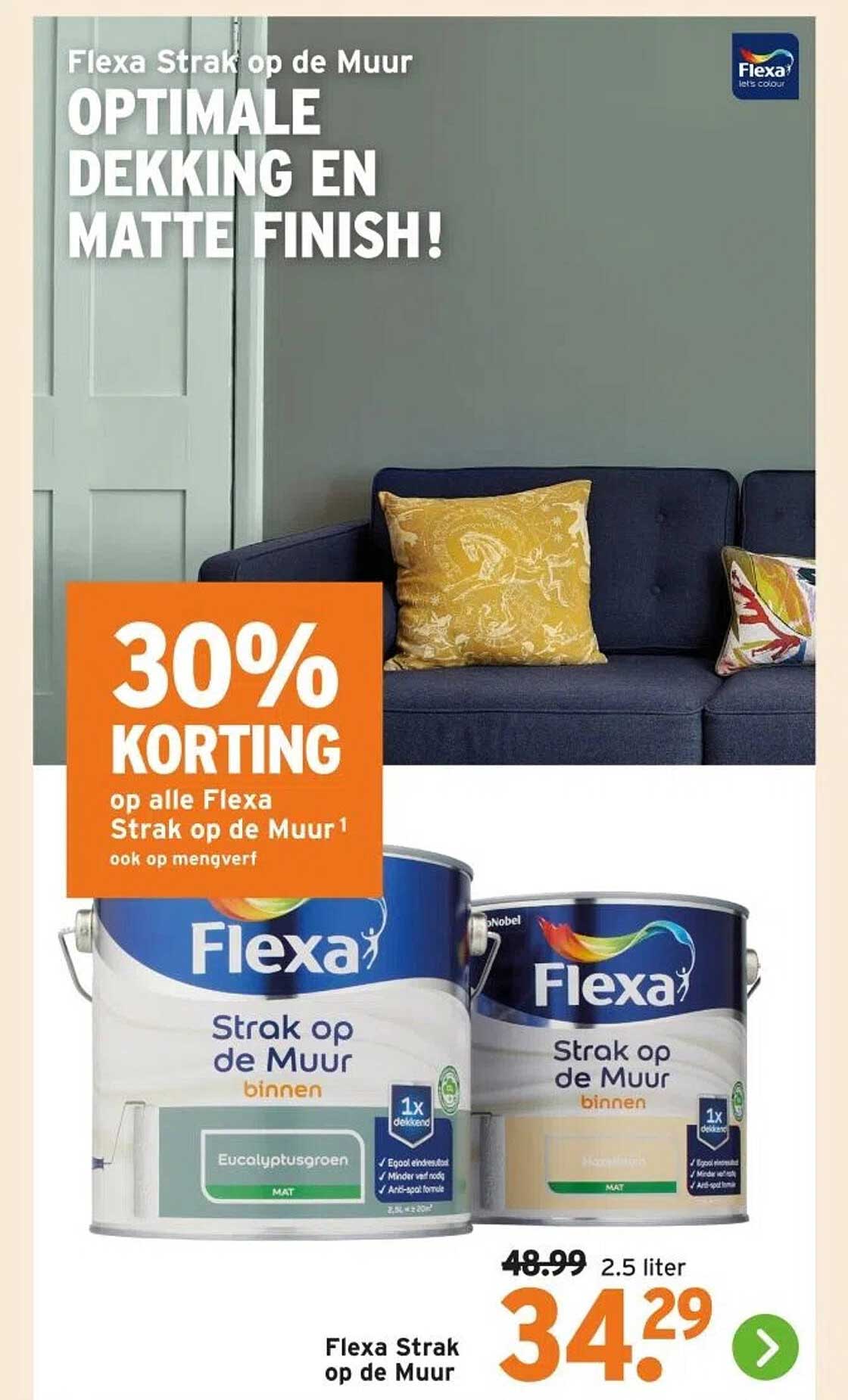 Flexa Strak op de Muur
