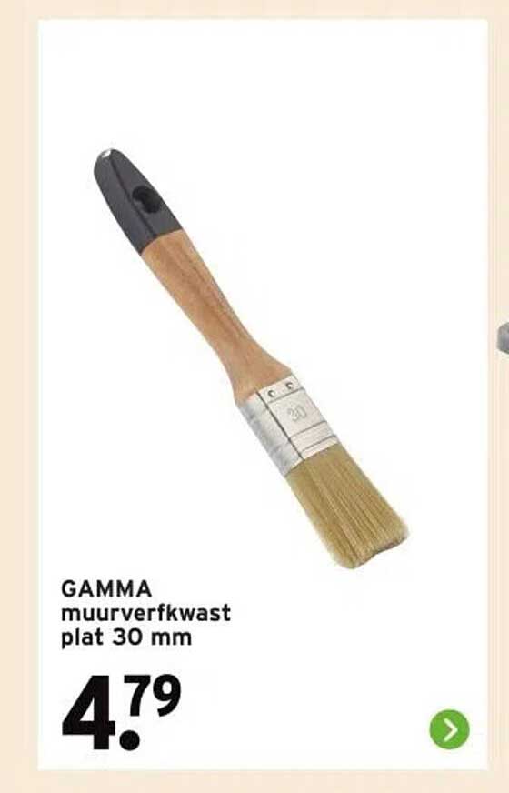 GAMMA muurverfkwast plat 30 mm
