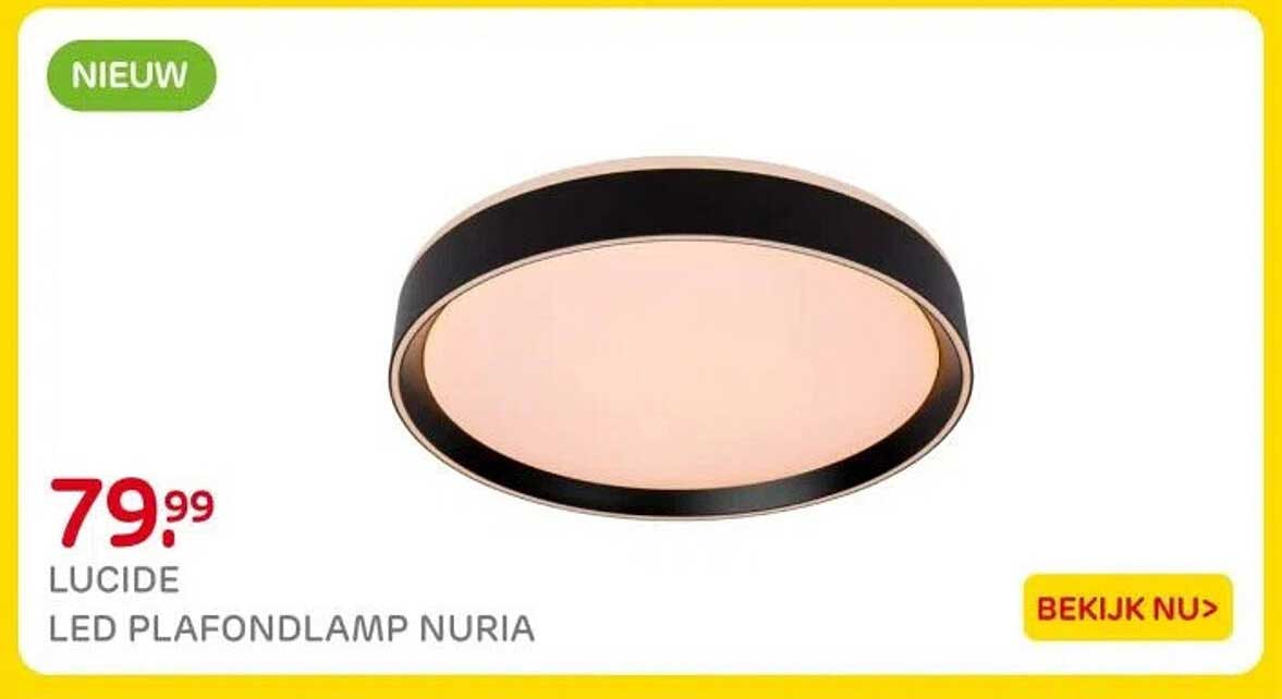 LUCIDE LED PLAFONDLAMP NURIA
