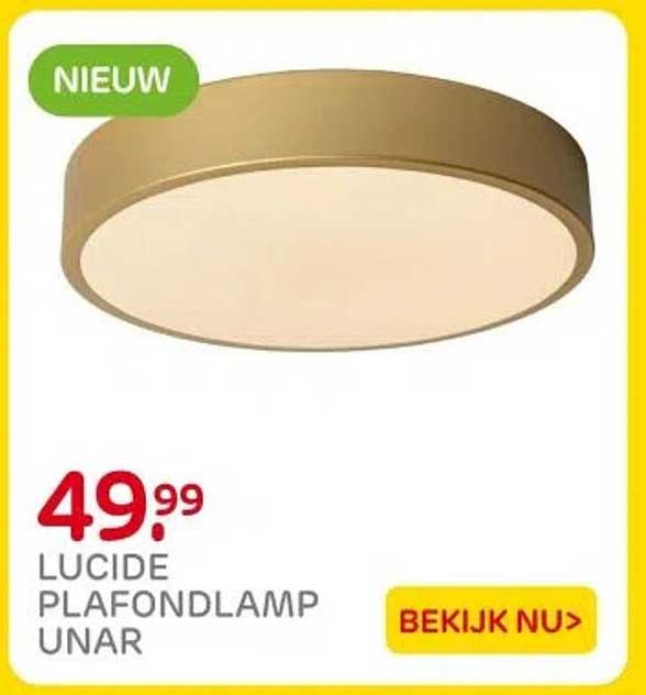 LUCIDE PLAFONDLAMP UNAR