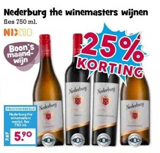 Nederburg the winemasters wijnen fles 750 ml.
