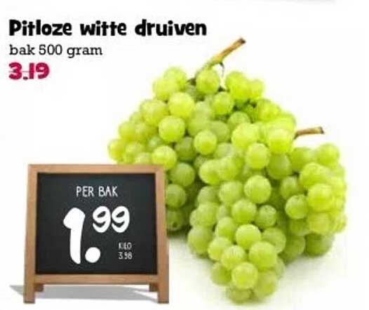 Pitloze witte druiven