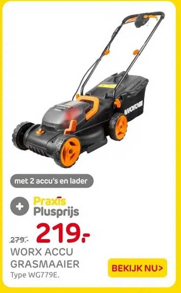 WORX ACCU GRASMAAIER Type WG779E.