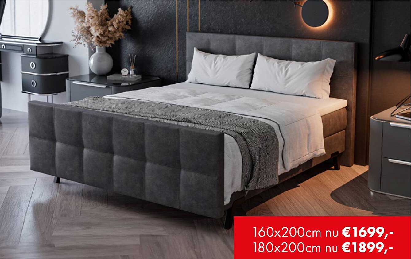 160x200cm nu €1699,- 180x200cm nu €1899,-