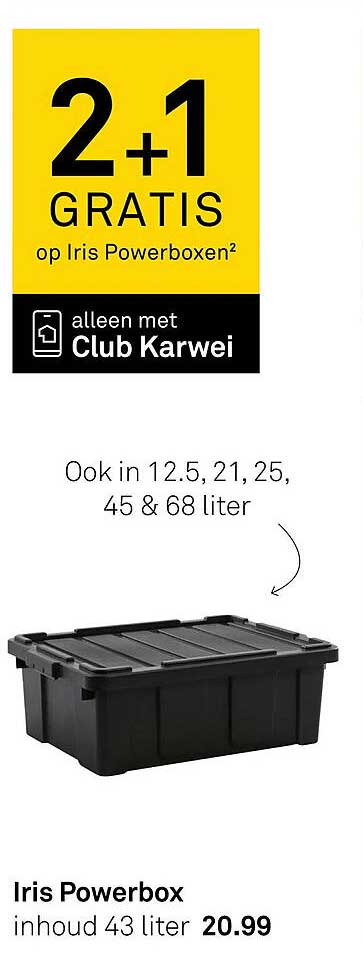 2+1 GRATIS op Iris Powerboxen²