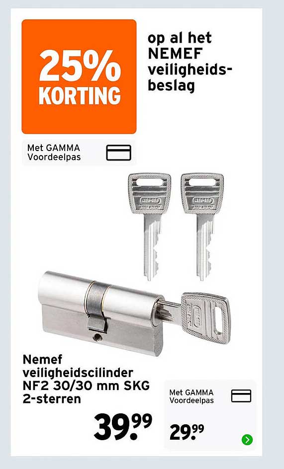 25% KORTING op al het NEMEF veiligheidsbeslag