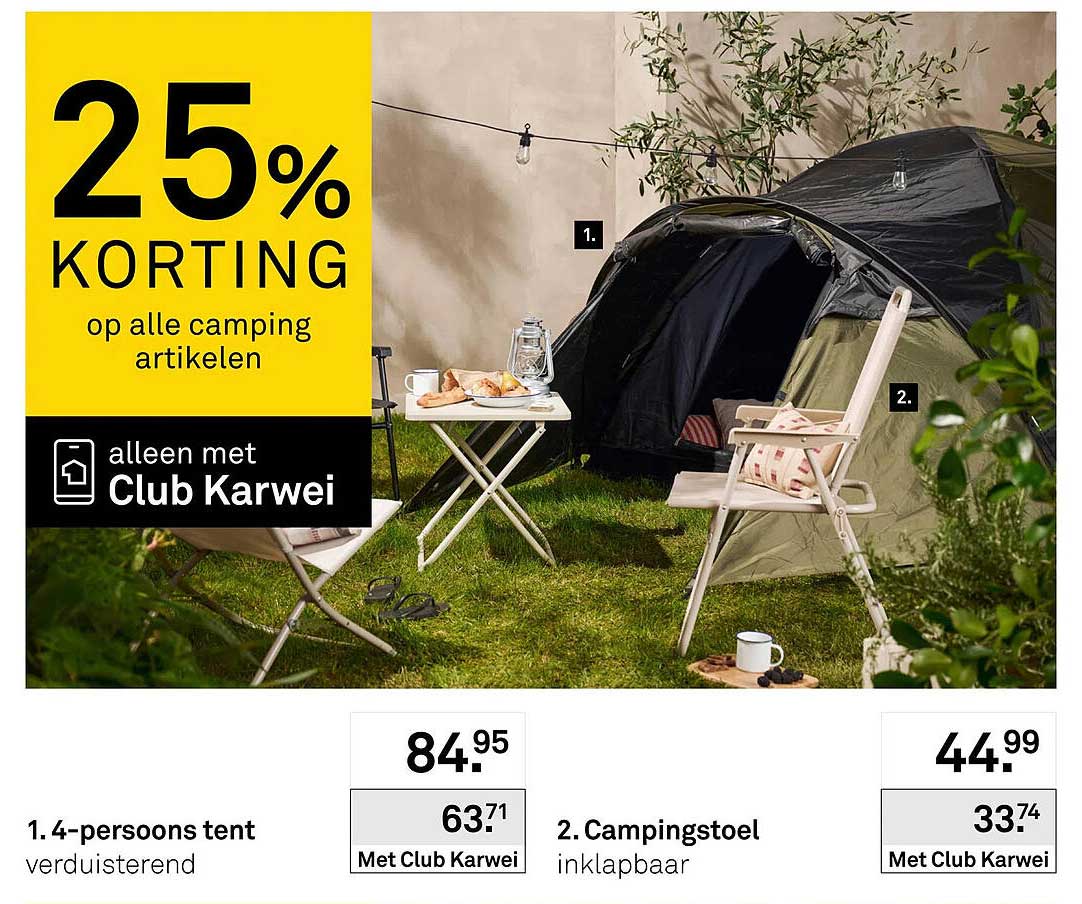 4-persoons tent verduisterend