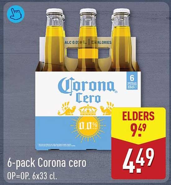 6-pack Corona cero OP=OP. 6x33 cl.