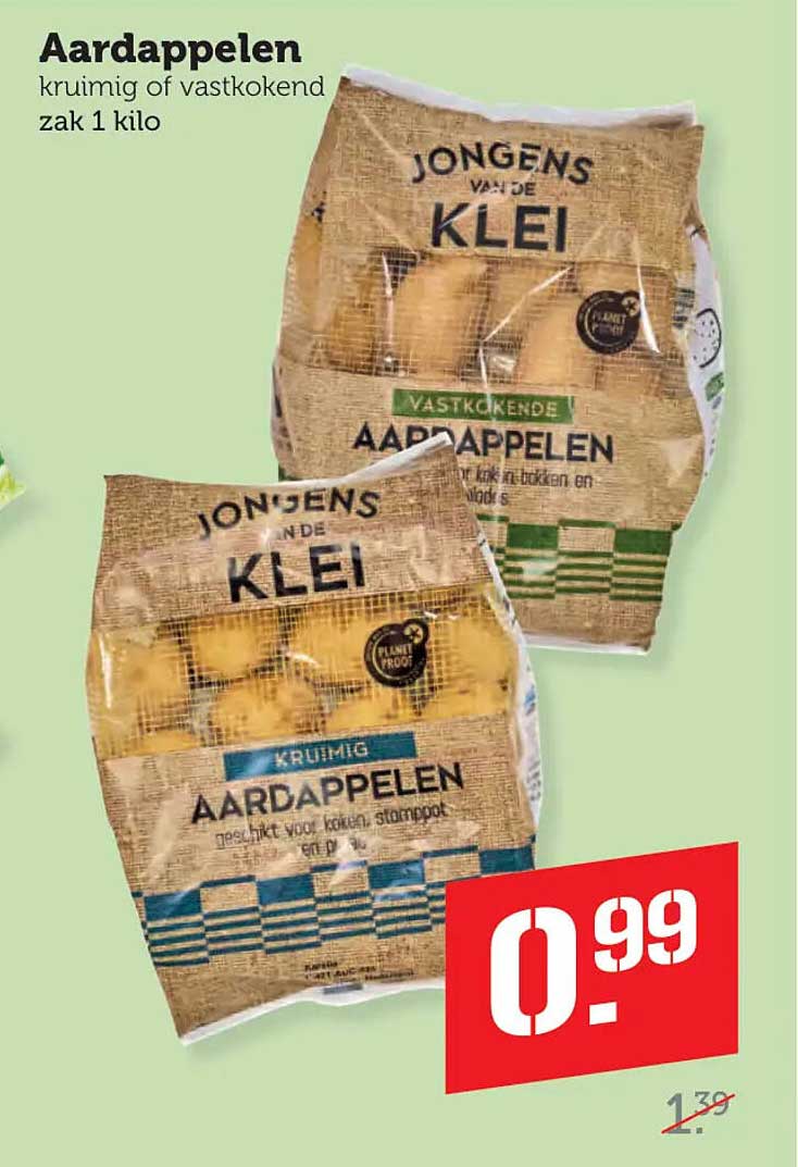 Aardappelen kruimig of vastkokend zak 1 kilo