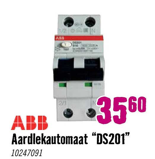 Aardlekschakelaar “DS201”