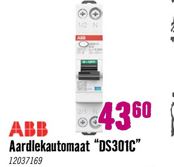 Aardlekschakelaar “DS301C”