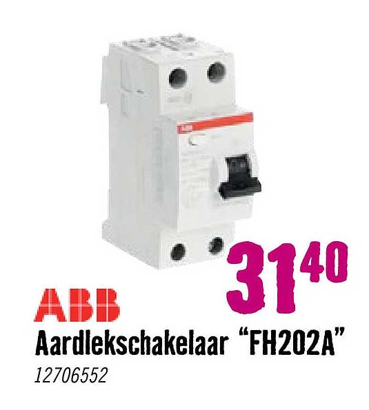 Aardlekschakelaar “FH202A”