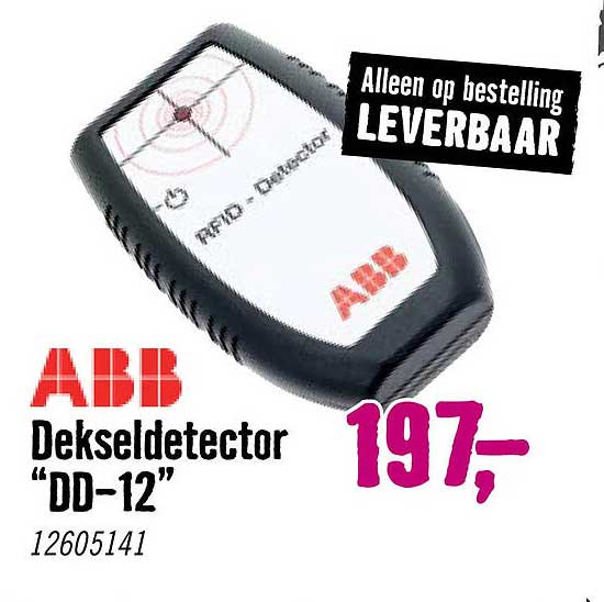 ABB Dekseldetector “DD-12” Alleen op bestelling LEVERBAAR
