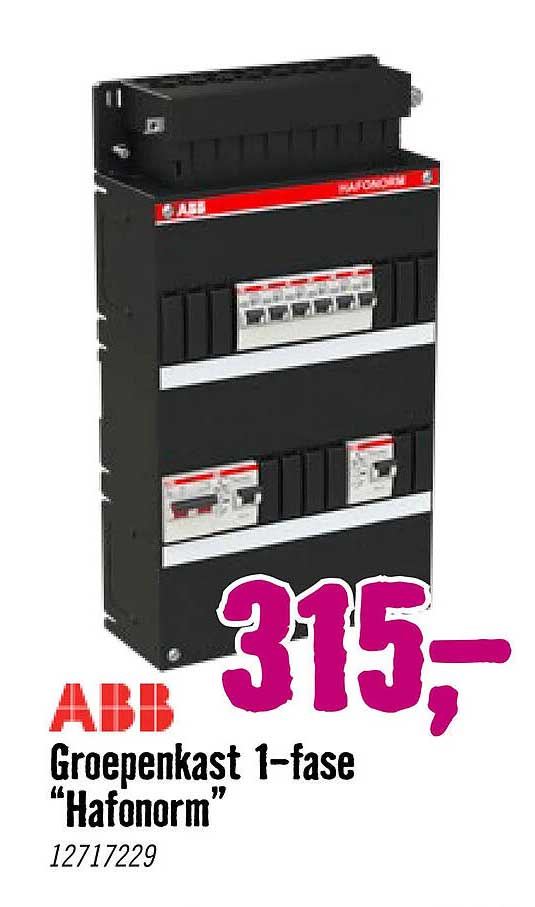 ABB Groepenkast 1-fase “Hafonorm”