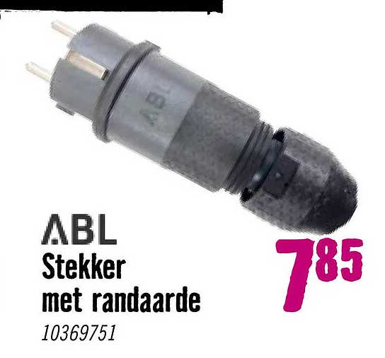 A.B.L Stekker met randaarde