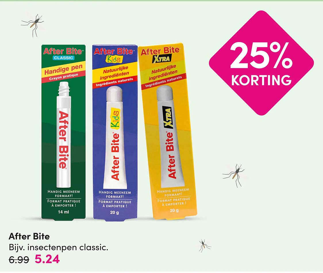 After Bite Bijv. insectenpen classic. 25% KORTING