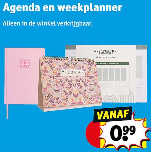Agenda en weekplanner