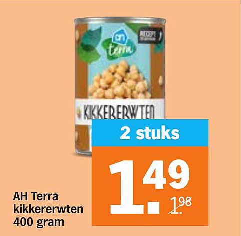 AH Terra kikkererwten 400 gram