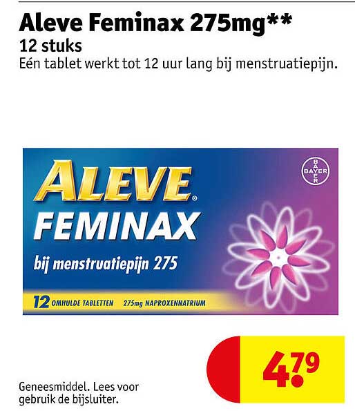 Aleve Feminax 275mg** 12 stuks
