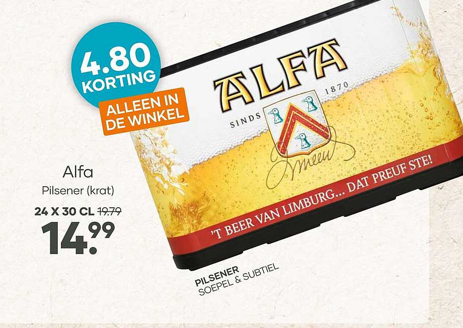 Alfa Pilsener (krat) 24 x 30 cl