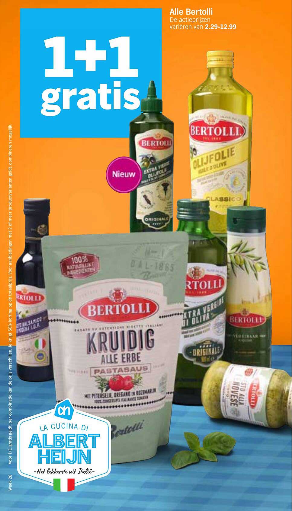Alle Bertolli 1+1 gratis