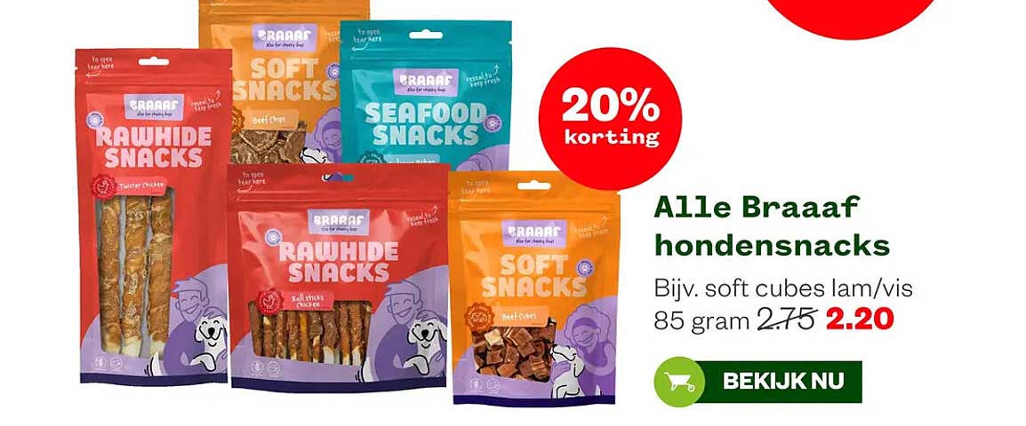 Alle Braaaf hondensnacks