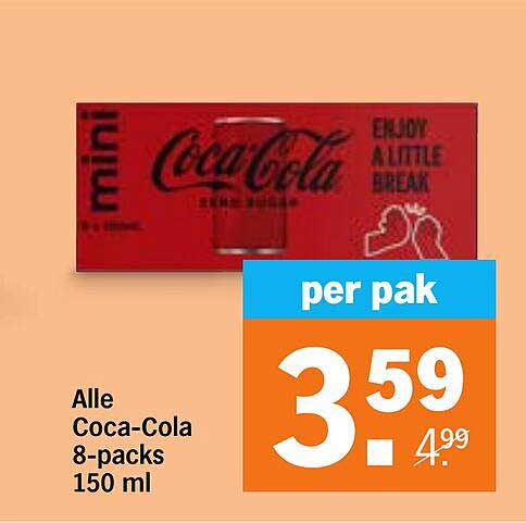Alle Coca-Cola 8-packs 150 ml